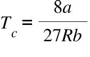 Critical Temperature, constant a and b Calculator | Calistry