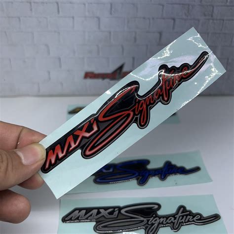 Jual Stiker Maxi Signature Timbul Sticker Nmax Xmax Aerox Shopee