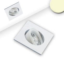 LED Recessed Luminaire Slim68 White Angular 9W Warm White Dimmable