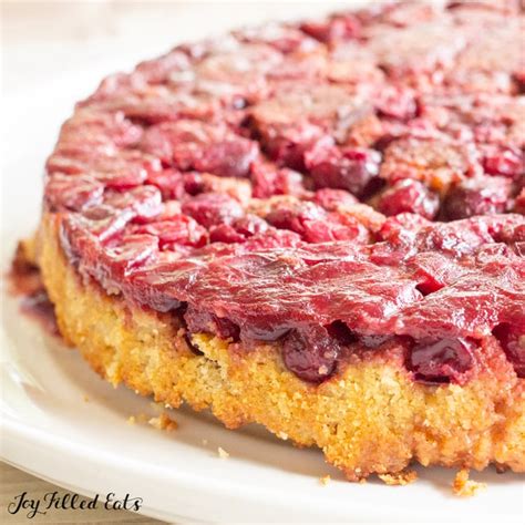 Keto Cranberry Upside Down Cake Low Carb Gluten Free