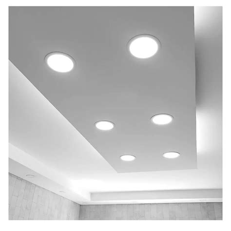 Artefacto Plaf N Led Redondo Embutir W Tienda Virtual