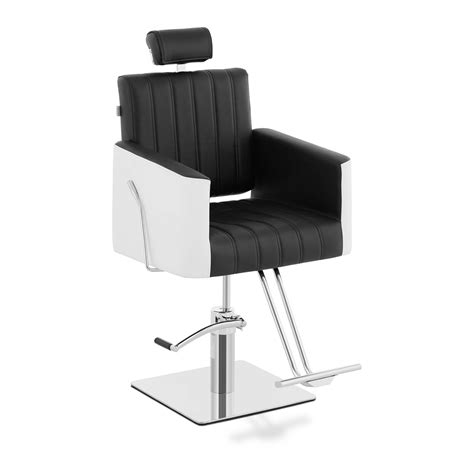 Salon Chair With Footrest 470 X 630 Mm 150 Kg Black White