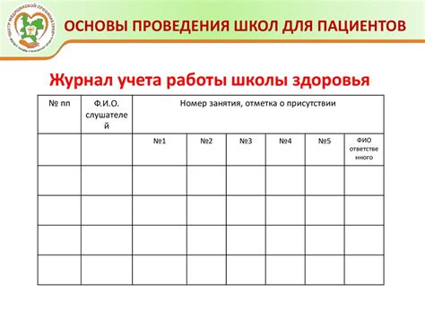 Пример школы здоровья
