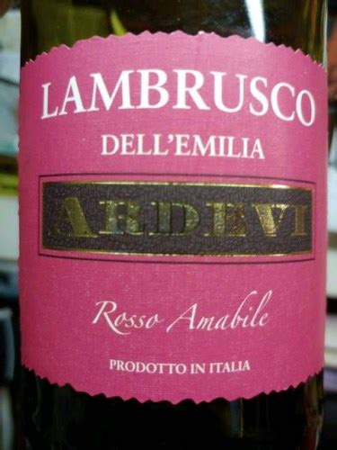 Nino Ardevi Lambrusco Dell Emilia Rosso Amabile Vivino Australia