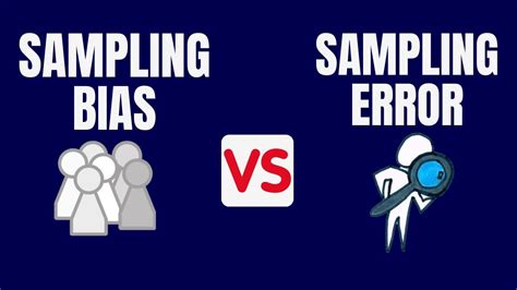 Sampling Bias Vs Sampling Error With Examples Youtube