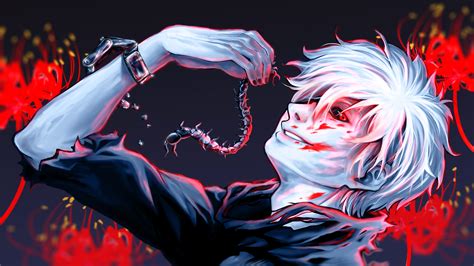 Ken Kaneki Hd Wallpaper Tokyo Ghoul Art By Chwee