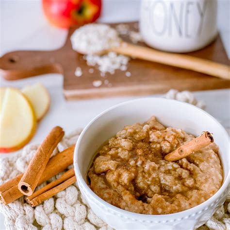 Honey Cinnamon Oatmeal With Apples Faith Food Farm