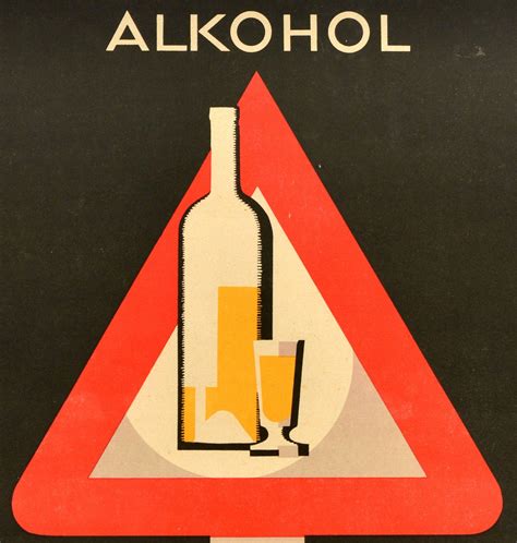 Original Vintage Anti Alcoholism Propaganda Poster Alcohol Poisons Robs