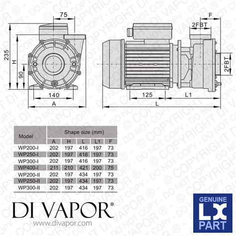Lx Wp200 Ii Pump 2hp 2 Speed 220v50hz 15kw