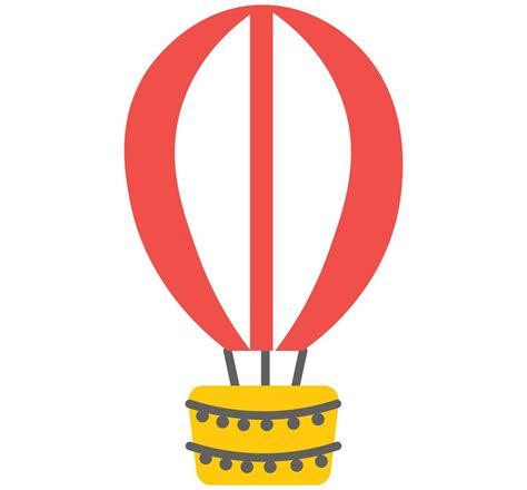 Balloon Hot Ballon Fly Illustration Transport Aircraft Icon Baloon Hotair Ballooning