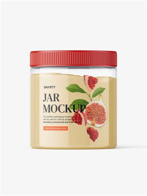 Jar With Tampered Lid Mockup Powder Smarty Mockups