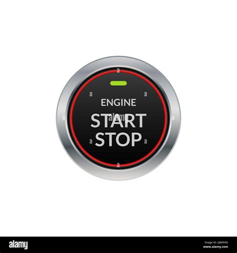 Car Engine Start Stop Button Ignition Push Circle Button Engine Stop