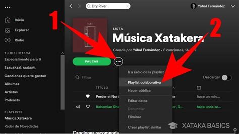 Cómo crear una playlist colaborativa en Spotify