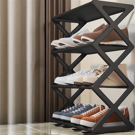 Household Simple Multi Layer Space Saving X Shaped Shoe Rack Multi