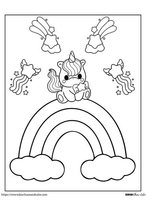 Free Printable Rainbow Coloring Pages