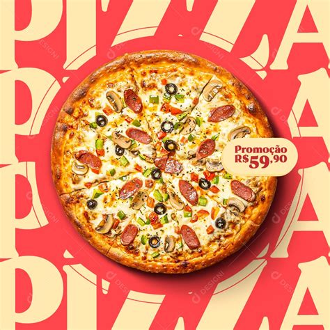 Pizza Pizzaria Social Media PSD Editável download Designi