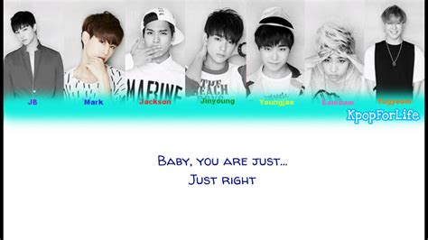 Got7 Just Right Color Coded Lyrics Hangromeng Youtube Music