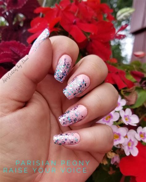 Amazing Pink Glitter Manicure Color Street Nails Pink Glitter Nails