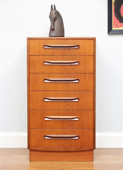 Retro Gplan Teak Chest Of Drawers Tallboy Scandinavian