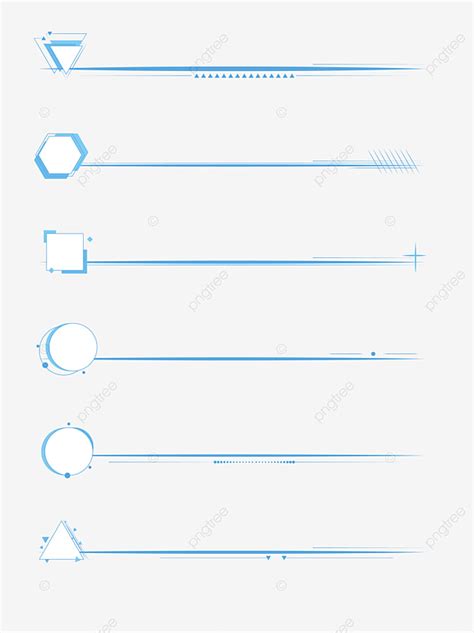 Gambar Bisnis Perbatasan Tepi Biru Desain Nomor Halaman Garis Geometris