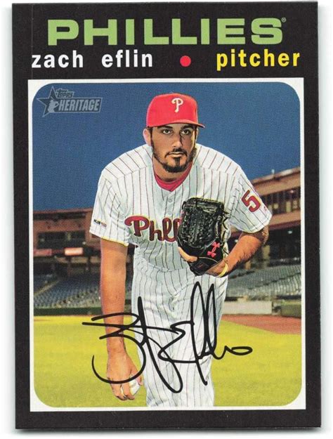 Amazon Topps Heritage Baseball Zach Eflin Philadelphia