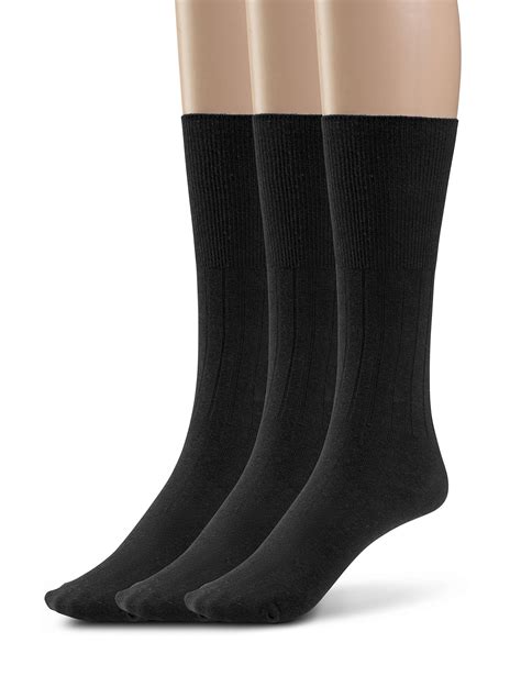 Silky Toes Cotton Diabetic Socks For Women Non Binding Seamless Dress Socks 3 Or 6 Pk Multi