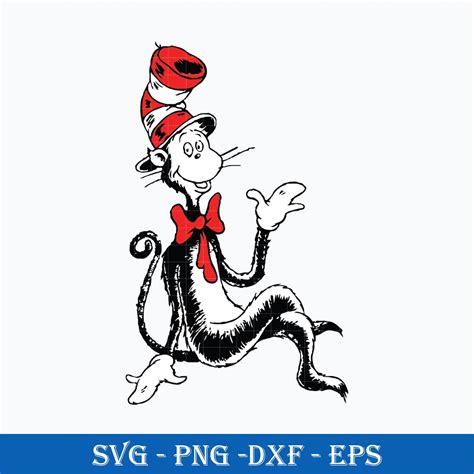 The Cat In The Hat Svg, Dr. Seuss Svg, Dr. Seuss Cricut, Cli | Inspire ...