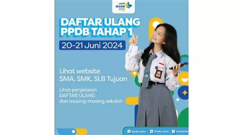 Cara Daftar Ulang PPDB Jabar Daftar Ulang PPDB Jabar 2024 Tahap 1