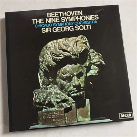 GEORG SOLTI BEETHOVEN The 9 NINE Symphonies DECCA 10 LP COFFRET 11B