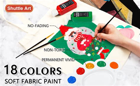 Amazon Fabric Paint Shuttle Art Colors Permanent Soft Fabric