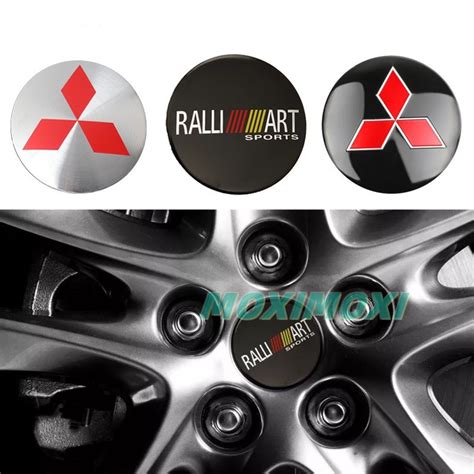 Pcs Mm Wheel Center Hub Caps Badge Sticker For Mitsubishi Emblem