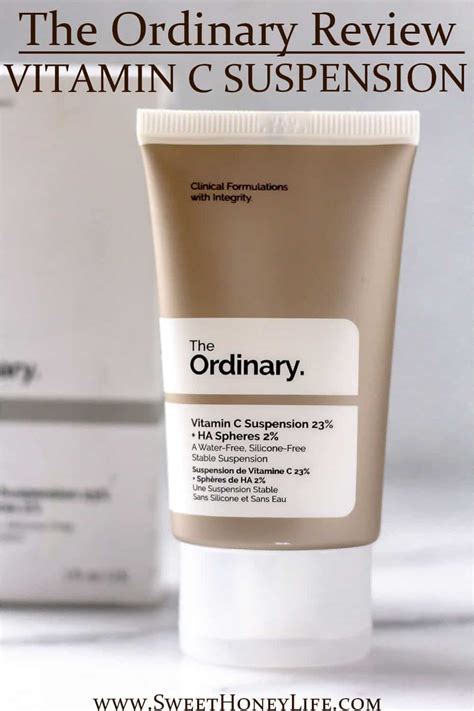 A Comprehensive Review Of The Ordinary Vitamin C Suspension Ha