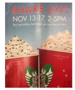 Starbucks: BOGO Holiday Drinks! November 13th to November 17th 2-5 PM - AddictedToSaving.com