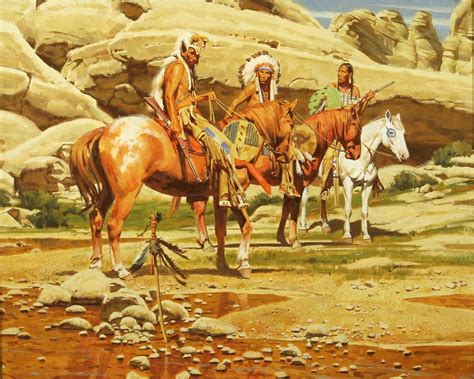 Paul Mann Oil On Board Native American Art Native American Artists