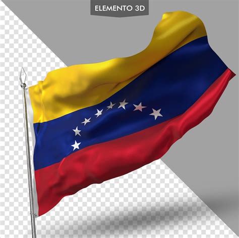 Bandera De Venezuela Render 3d Premium Archivo PSD Premium