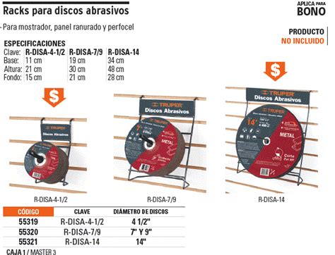 R Disa Truper Rack Para Discos Abrasivos Truper