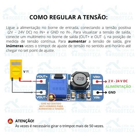 Módulo Regulador De Tensão Ajustável Mt3608 Step Up 2 5v A 28v