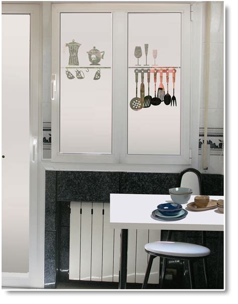 Vinilo Ventana Cocina Utensilios Cocina Tokpersonal