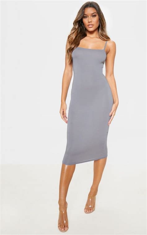 Grey Midi Dress