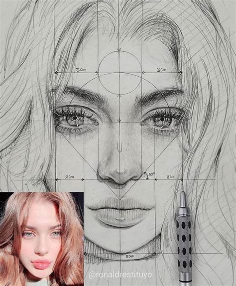 How To Draw A Face Step By Step Sky Rye Design Realistic