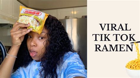 Cook With Me Viral Tik Tok Ramen Noodles Youtube