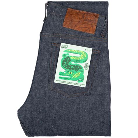 Naked Famous Weird Guy Greencast Slub Selvedge