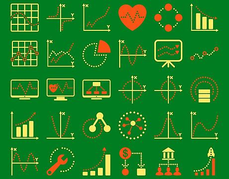 Dotted Charts Icons App Configuration Cogwheel Vector App