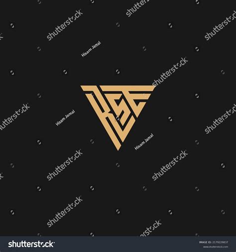 Abstract Letter Rse Logo Design Vector Stock Vector Royalty Free