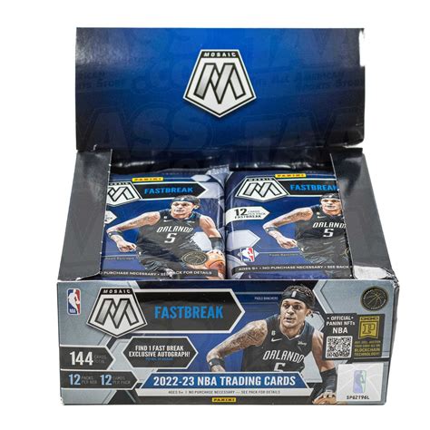 Panini Mosaic Fast Break Basketball Nba Hobby Box