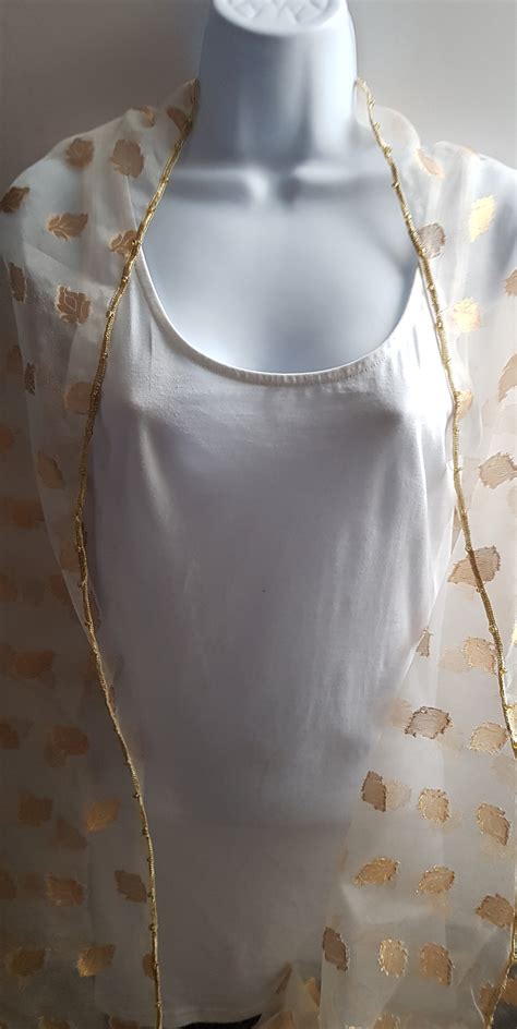 Gold Organza Shawl Gold Shawl Organza Shawl Gold Leaf Etsy