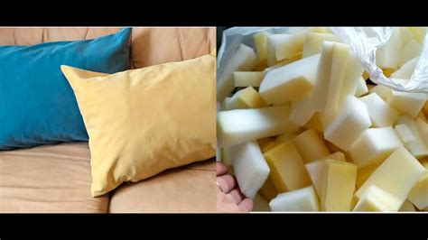 Декоративные подушки из поролона. Pillows with foam inside. - YouTube