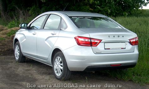 Лада Веста цвет Платина (691) Фото примеры | Авто