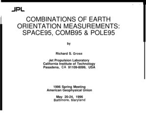 Fillable Online Trs New Jpl Nasa Combinations Of Earth Orientation