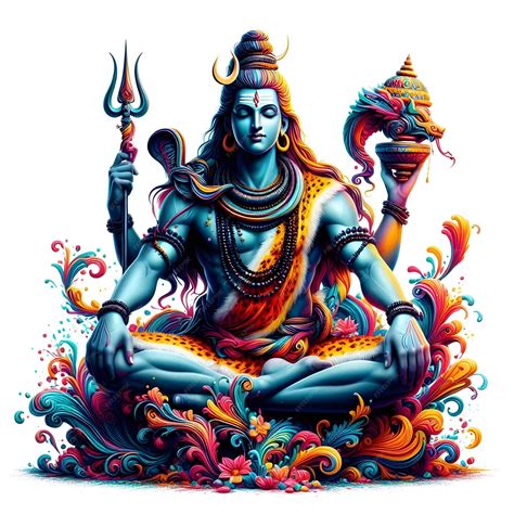 Lord Shiva Mahadev Illustration For Mahashivratri Premium Ai